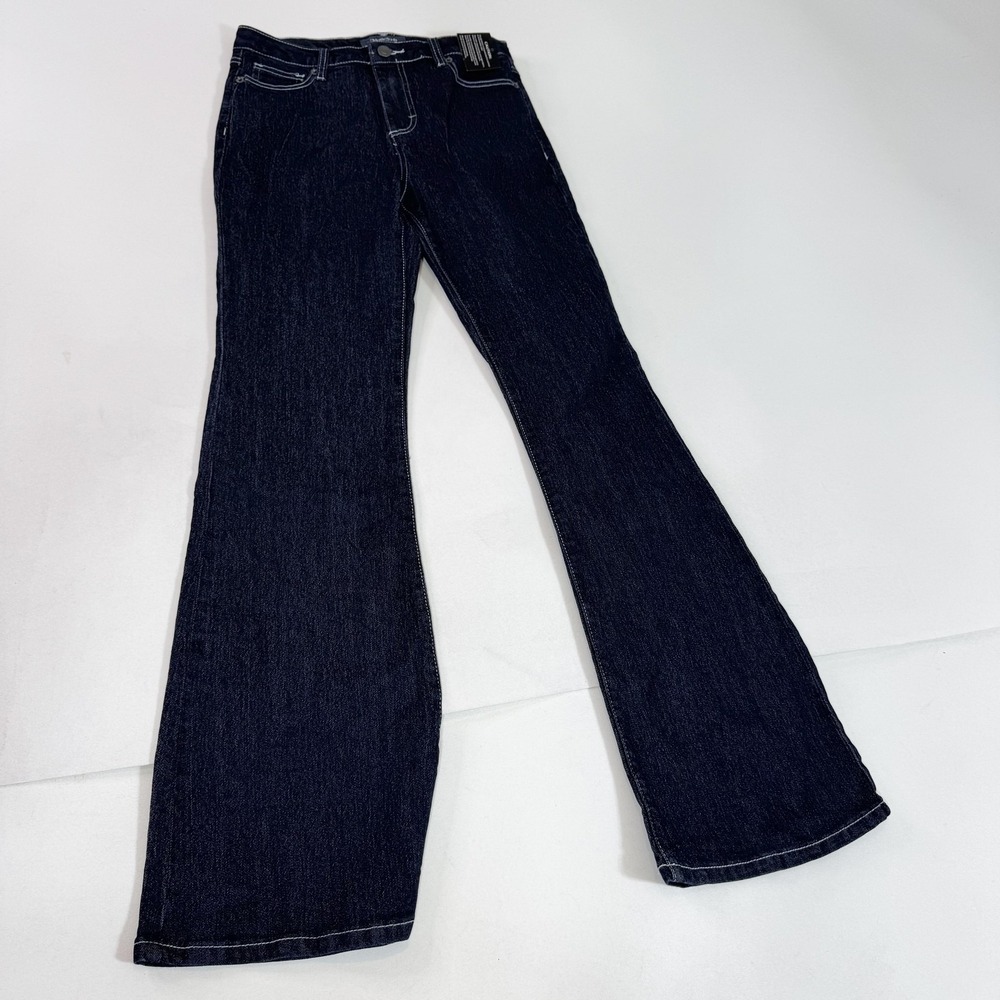 ModCloth Jeans Womens 8R Dark Blue Wash Bootcut Flare Stretch Denim Five Pocket
